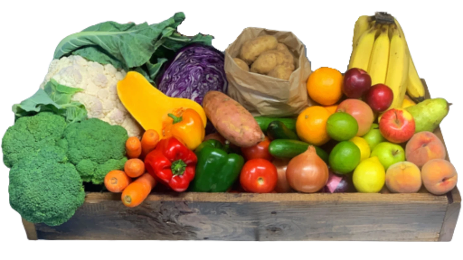 Large Seasonal Fruit And Vegetable Box - Certified Organic