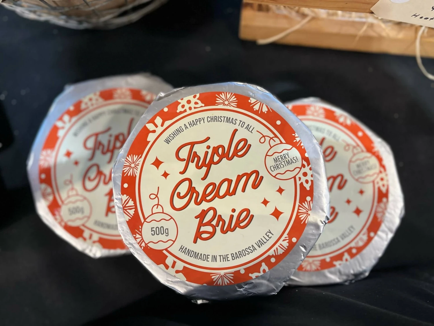 Barossa Valley Christmas Triple Cream Brie 500g