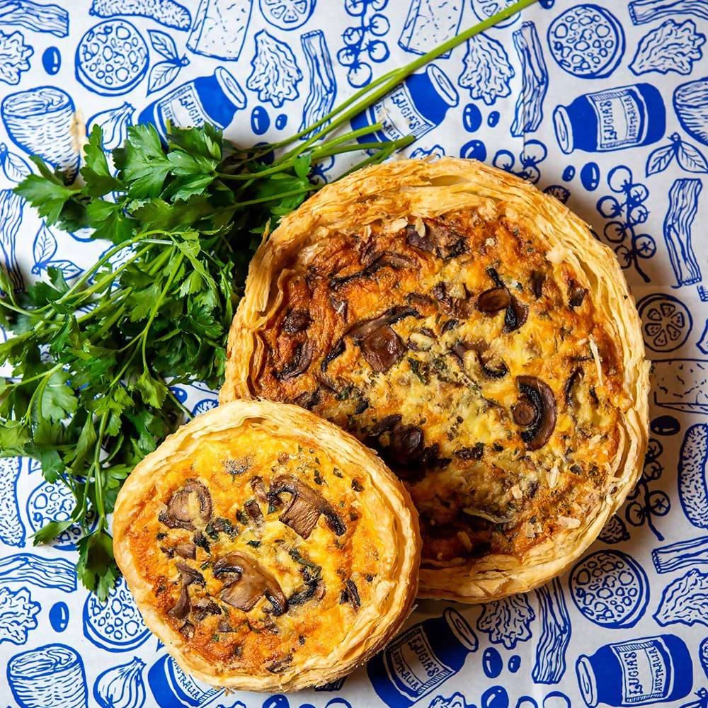 Lucias Mushroom Quiche